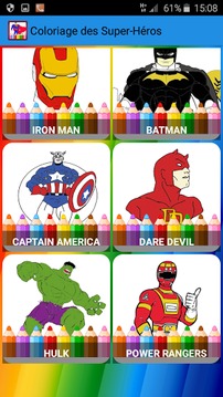Super Hero Coloring Book游戲截圖4