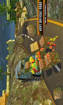 Truck Hill Transporter Fruits游戲截圖5