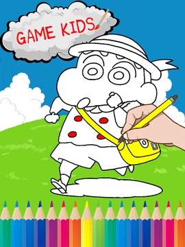 Shin Chang Coloring Book游戲截圖2