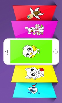 Pets coloring book for kids游戲截圖1