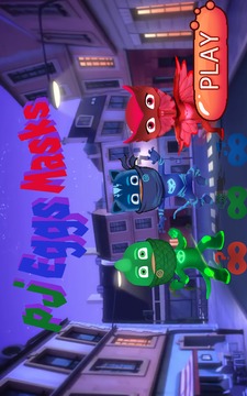 Pj Eggs Masks Run Game游戲截圖1