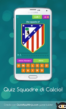 Quiz Squadre di Calcio!游戲截圖1
