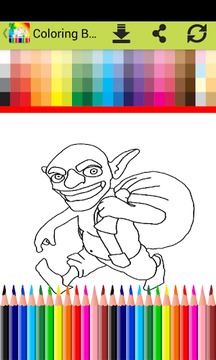 Coloring Book For CLASH Fans游戲截圖1