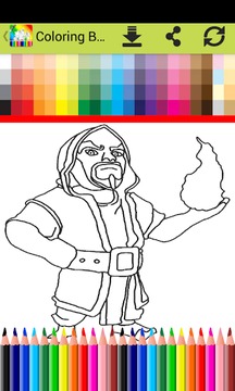 Coloring Book For CLASH Fans游戲截圖3
