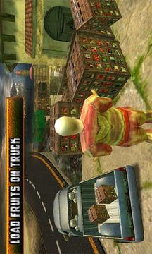Truck Hill Transporter Fruits游戲截圖3