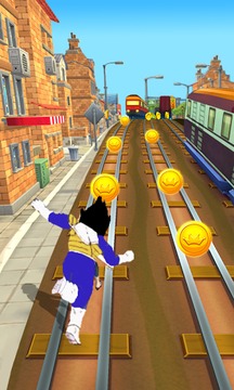 Subway Vegeta Run Dragon游戲截圖1