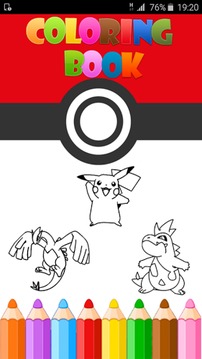 Coloring Pages for Pokem游戲截圖1
