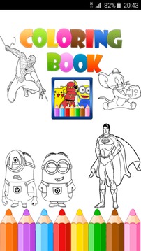 Cartoons Coloring Pages游戲截圖1