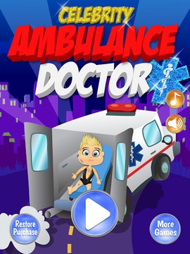 Celebrity Ambulance Kids EMT游戲截圖5