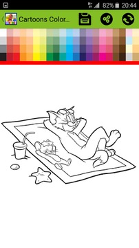 Cartoons Coloring Pages游戲截圖5