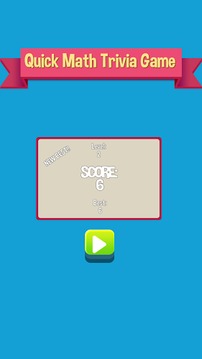 Quick Math Trivia Game游戲截圖4