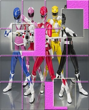 Slide Power Ranger puzzle游戲截圖3