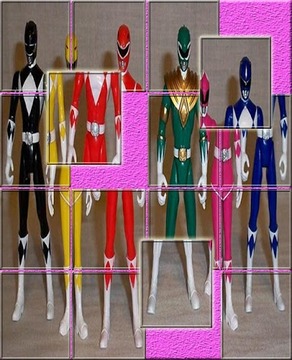 Slide Power Ranger puzzle游戲截圖1