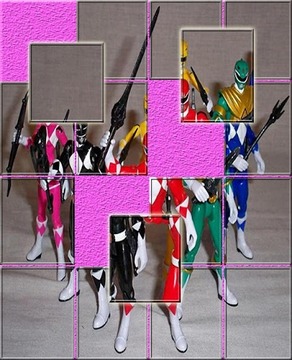 Slide Power Ranger puzzle游戲截圖2