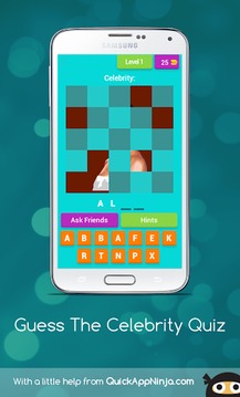 Guess the Celebrity Quiz游戲截圖1