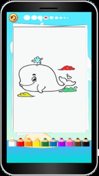Ocean Animals Coloring Book游戲截圖3