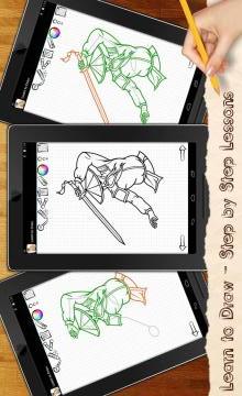 Learn to Draw Ninja Heroes Shadow Fight游戲截圖3