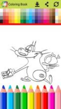 Coloring Game Oggy游戲截圖2