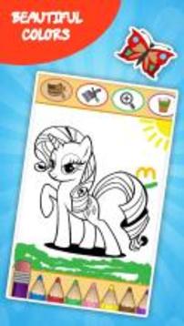Pony Little for Coloring Book Game游戲截圖4
