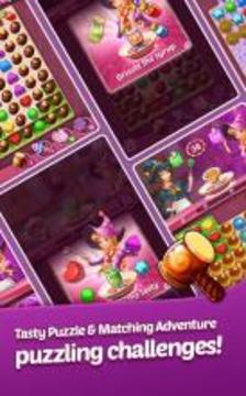 Tasty Magic: Free sweet match 3 puzzle for dessert游戲截圖3