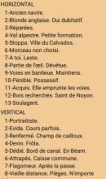 Mots Croisés Vulcano游戲截圖2