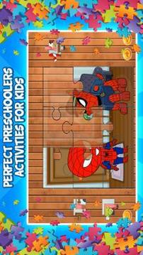 Spider Patrol Superhero Jigsaw Puzzle - Kids Game游戲截圖2
