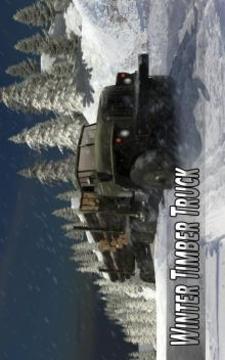 Winter Timber Truck Simulator游戲截圖1