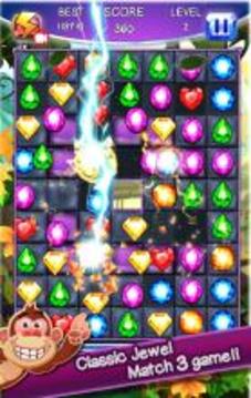 Jewels Bananas Kong | King Of Match 3 Classic游戲截圖3