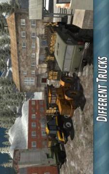 Winter Timber Truck Simulator游戲截圖2