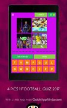 4 PICS 1 FOOTBALL QUIZ 2017游戲截圖4