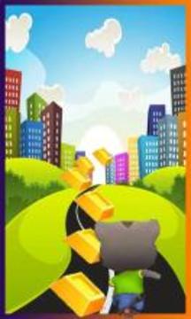 Talking Cat Run City游戲截圖2