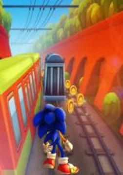 Subway Sonic speed run Game游戲截圖3