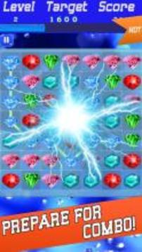 Jewels Star Link - Sweet Diamond Gems Journey游戲截圖2