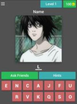 Anime character quiz expert游戲截圖5