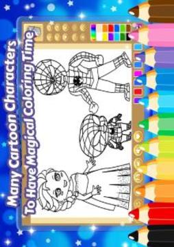 Spider Patrol Superhero Coloring Pages游戲截圖2
