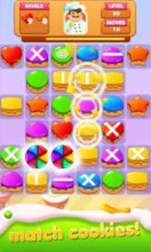 Cookie Crunch Chef : New Puzzle Match 3游戲截圖1