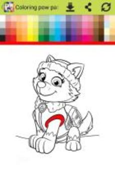 coloring pow patr new游戲截圖2