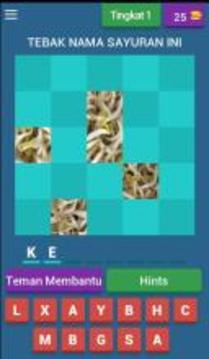Kuis Tebak Sayuran Dan Bumbu Dapur游戲截圖1