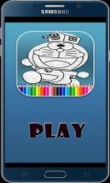 Coloring Book: Doraem Cat Fans游戲截圖1