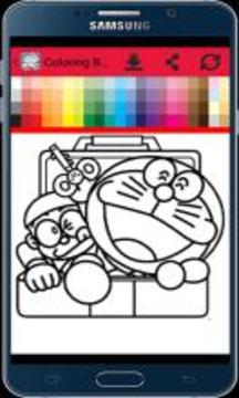 Coloring Book: Doraem Cat Fans游戲截圖5