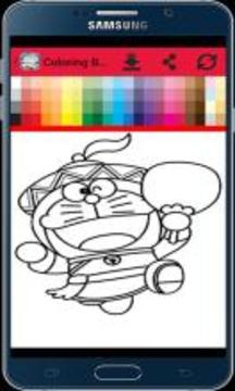 Coloring Book: Doraem Cat Fans游戲截圖4