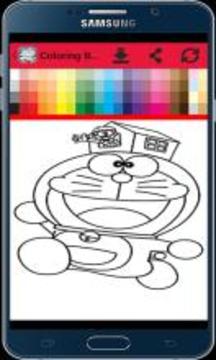 Coloring Book: Doraem Cat Fans游戲截圖3