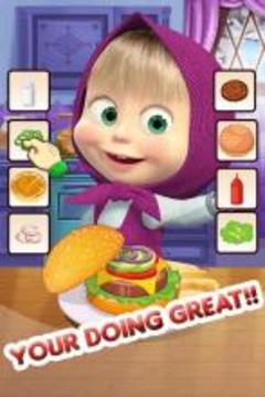 Masha Burger Cooking游戲截圖2