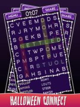 Halloween Connect:Word Search Game游戲截圖2