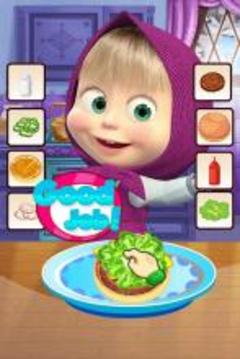 Masha Burger Cooking游戲截圖1