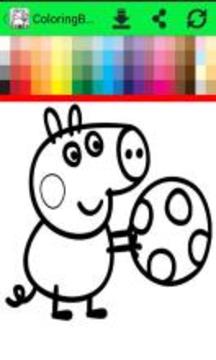 ColoringBook: pig pippa paint Fans游戲截圖2