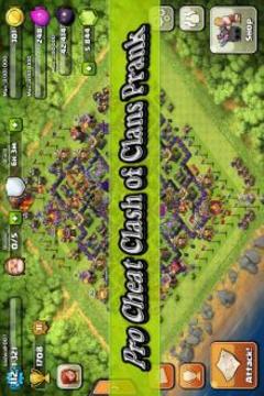 Pro Cheat Clash of Clans Prank游戲截圖1