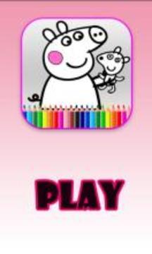 ColoringBook: pig pippa paint Fans游戲截圖1