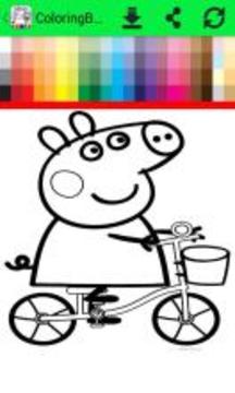ColoringBook: pig pippa paint Fans游戲截圖5