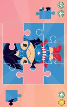 Puzzle SuperGirls and Superhero Jigsaw Picture游戲截圖1